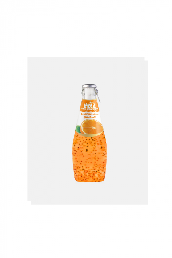 شراب بذور الريحان لذيذ بنكهة البرتقال 290مل